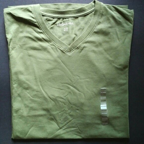 FLASH SALE!! NEW Logan Hill Men's Olive/Sage Green T-shirt, XL - Picture 1 of 3